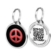 thumbnail image 1 of Pet Dwelling Symbol QR Code Pet ID Tag - Dog Tags - Cat Tags - Online Pet Profile - Instant Email Alert - Scanned Tag Location(Joy-Peace), 1 of 6