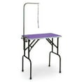thumbnail image 1 of Pet Edge TP215 36 79 Foldable Pet Grooming Table w/ Adjustable Leash Arm, Purple, 1 of 3