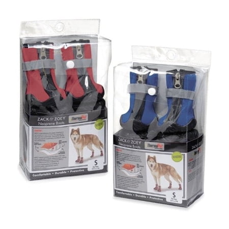 Pet Edge UM1245 10 83 Therma Pet Neoprene Boots, Red - Extra Small