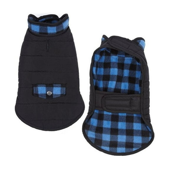 Casual Canine CC Reversible Coat XL Blu