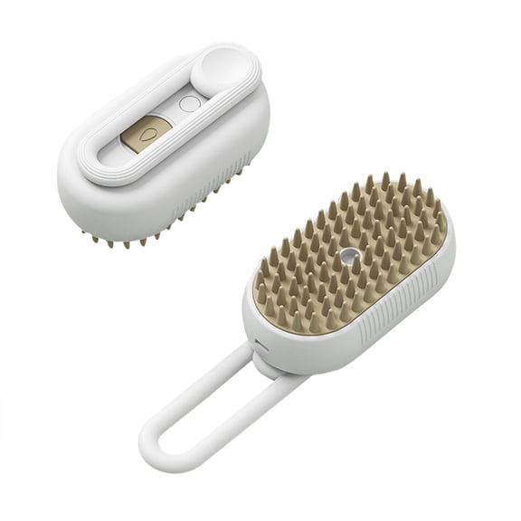 Pet Electric Spray Brush - Mango - Shaped Spray Massage Comb With Cleaning Function For Dogs And Cats Pet Cleaning Supplies