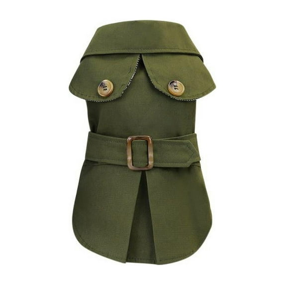 Pet Elegant Trench Coat,Dog British Style Outfit Clothes for Smal Dogs