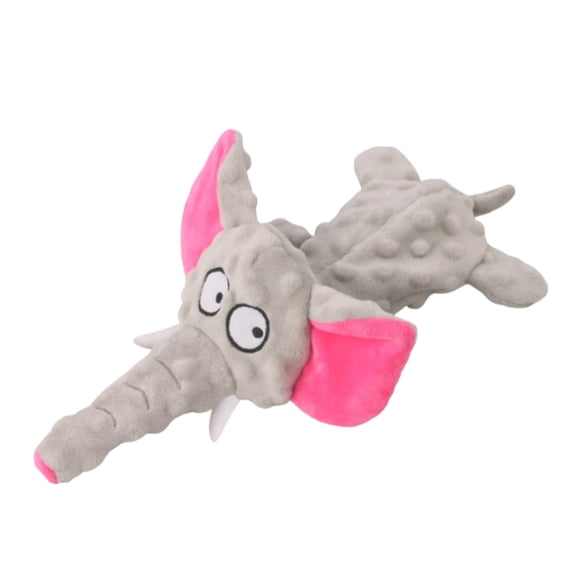 Pet Elephant Squeaky Plush Toy - Gray, Soft & Sound-Making, for Small Medium Dogs, Indoor Outdoor Play, Cuddling, Chewing