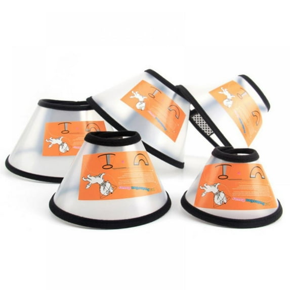 Pet Elizabeth Anti-Bite Lick Wound Protective Collar Adjustable Recovery Pet Cone E-Collar for Cats Puppy Rabbit