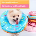 thumbnail image 1 of Pet Elizabeth Collar Anti-Bite Donuts for 10-38 Inch Adjustable Neck Soft Cotton Recovery Neck Cone for Cats and Dogs Grooming Headgear, Blue Size S, 1 of 3