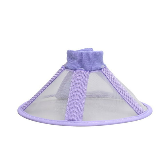Pet Elizabeth Collar Ventilated Net Surgical Recovery Cone For Dog Cats Wound Care With Adjustable Size Licking Prevent
