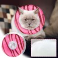 thumbnail image 1 of Pet Elizabeth Donut Collar - Soft Protective Recovery Neck Cone, Adjustable Anti-Bite Grooming Headgear for Dogs & Cats, Cute Costume for Post-Surgery Healing, Hot Pink, L, 1 of 3