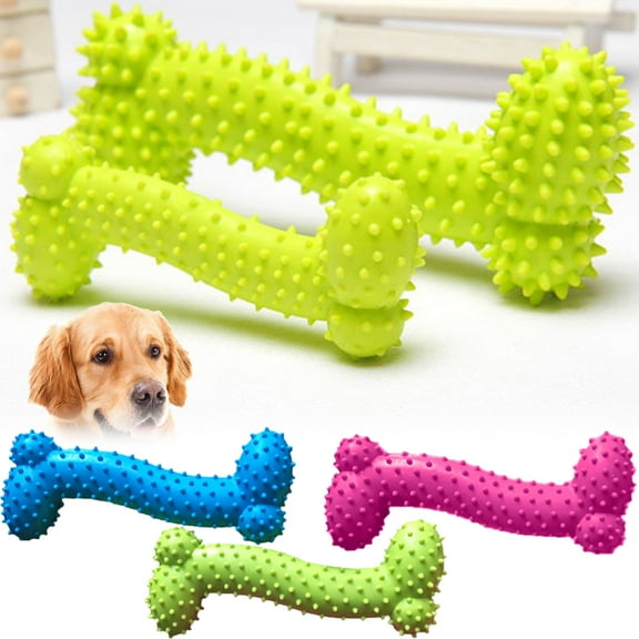 Pet Enjoy 3Pcs Dog Chew Toys,Bone Shape Durable Dog Toys for Aggressive Chewers,Tough Dog Chew Toys for Small Medium Dogs Teeth Cleaning and Gum Massage