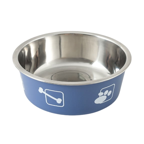 Pet Enjoy Dog Bowls Stainless Steel Dog Bowl with Non Skid Rubber Base,Durable Food Water Dishes Dog Bowls Feeder Bowl for Small Medium Dogs Cats