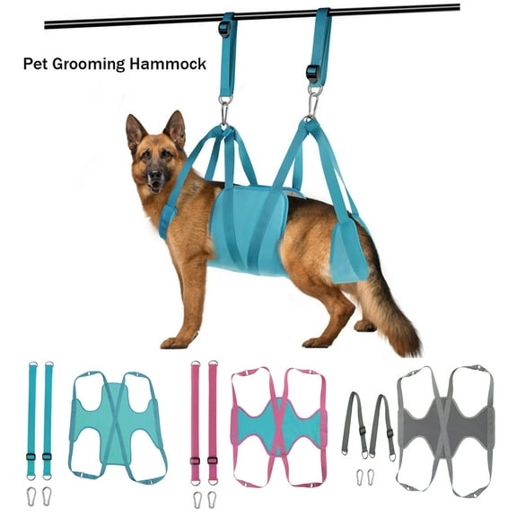 Pet Enjoy Dog Grooming Hammock,Dog Grooming Hammock with Carabiners,Restraint Bag Dog Cat Nail Clip Trimming Bathing Bag