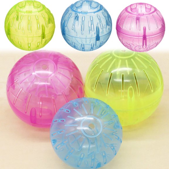 Pet Enjoy Small Animals Runner Exercise Balls,Transparent Portable Pet Rolling Ball Toy Small Animals Cage Accessories for Hamsters Gerbils Mice