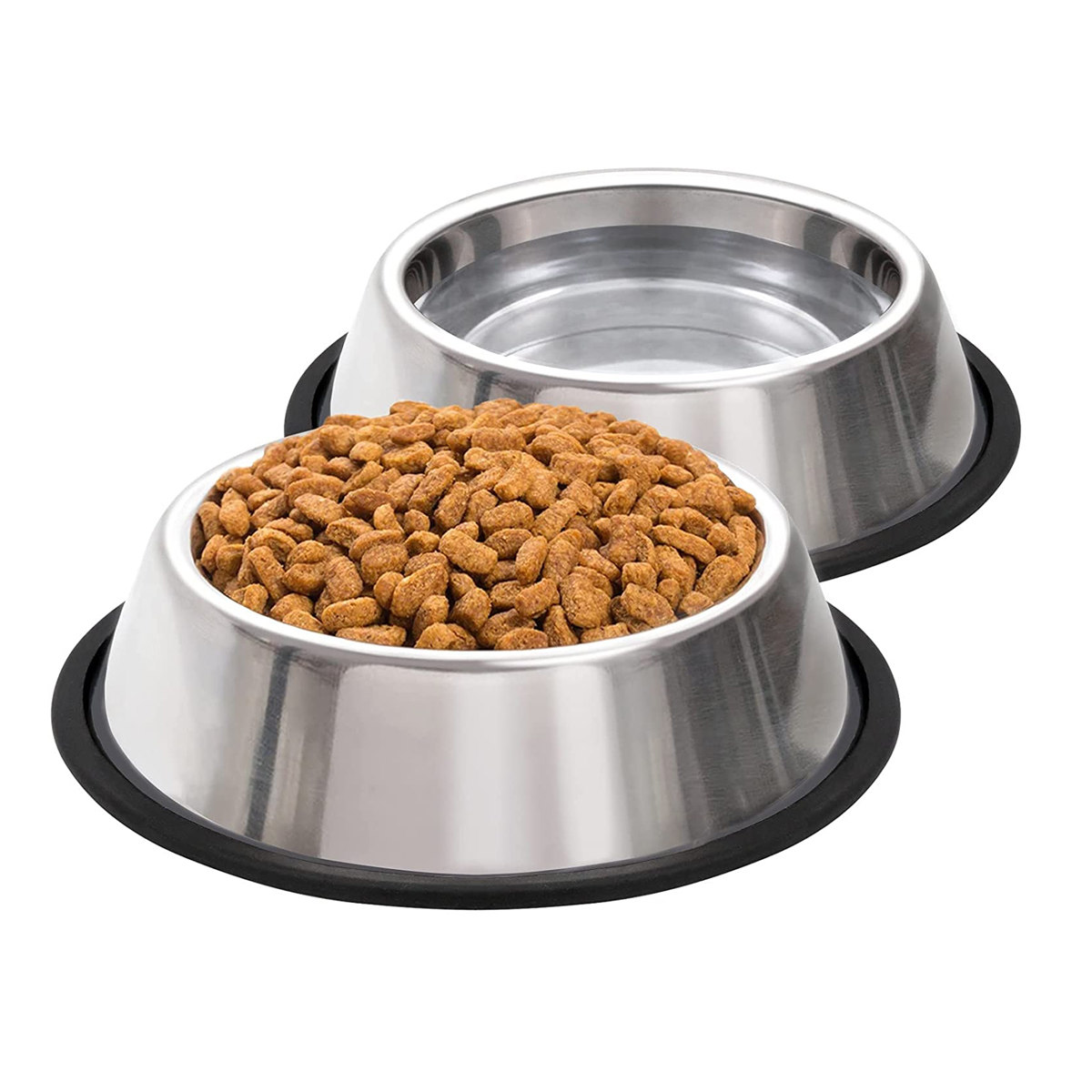Pet Enjoy Stainless Steel Dog Bowls Durable Non Slip Metal Food Bowls Pet Enjoy Stainless Steel Dog Bowls Durable Non Slip Metal Food Bowls