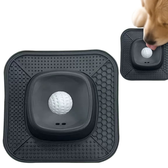 Pet Enrichment Licking Feeder Toy, Dog Puzzle Slow Feed Bowl Interactive Feeding Dish for Healthy Eating