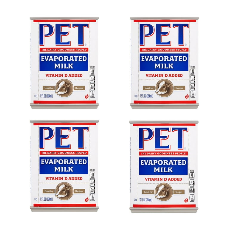 Pet Evaporated Milk 12 Fl Oz Pack of 4