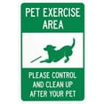 thumbnail image 1 of Pet Exercise Area Control and Clean Up After Your Pet with Graphic Warning Sign, No Dog Poop Metal Signs for Business Home Garage Wall Caution Custom Decor 8 x 12 Inch, 1 of 4