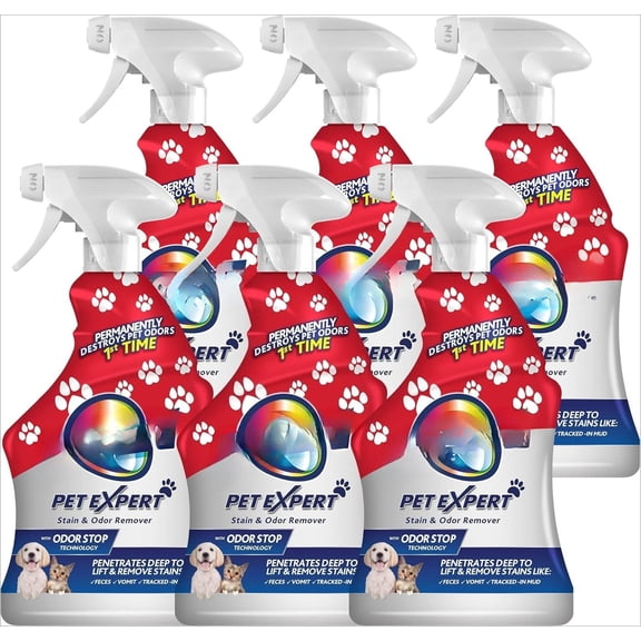 Pet Expert Carpet & Upholstery Cleaner - Removes Stains and Odors, 22 oz (Pack of 2)