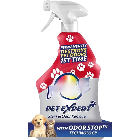 Pet Expert Carpet & Upholstery Cleaner - Removes Stains and Odors, 22 oz (Pack of 2)