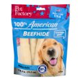 thumbnail image 1 of Pet Factory 100% American Beefhide Rolls Dog Chews, Medium (4 Count), 1 of 7