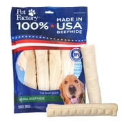 Pet Factory 100% Beefhide Rolls Natural Flavor - 8, 10 Count