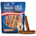 thumbnail image 1 of Pet Factory 100% Made in USA Beefhide 8" Rolls Dog Chew Treats - Peanut Butter Flavor, 15 Count/1 Pack, 1 of 13
