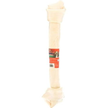 Pet Factory American Beefhide 20-22" Knotted Bone Dog Chew Treat - Natural Flavor, 1 Count/1 Pack 1 Count (Pack of 1)