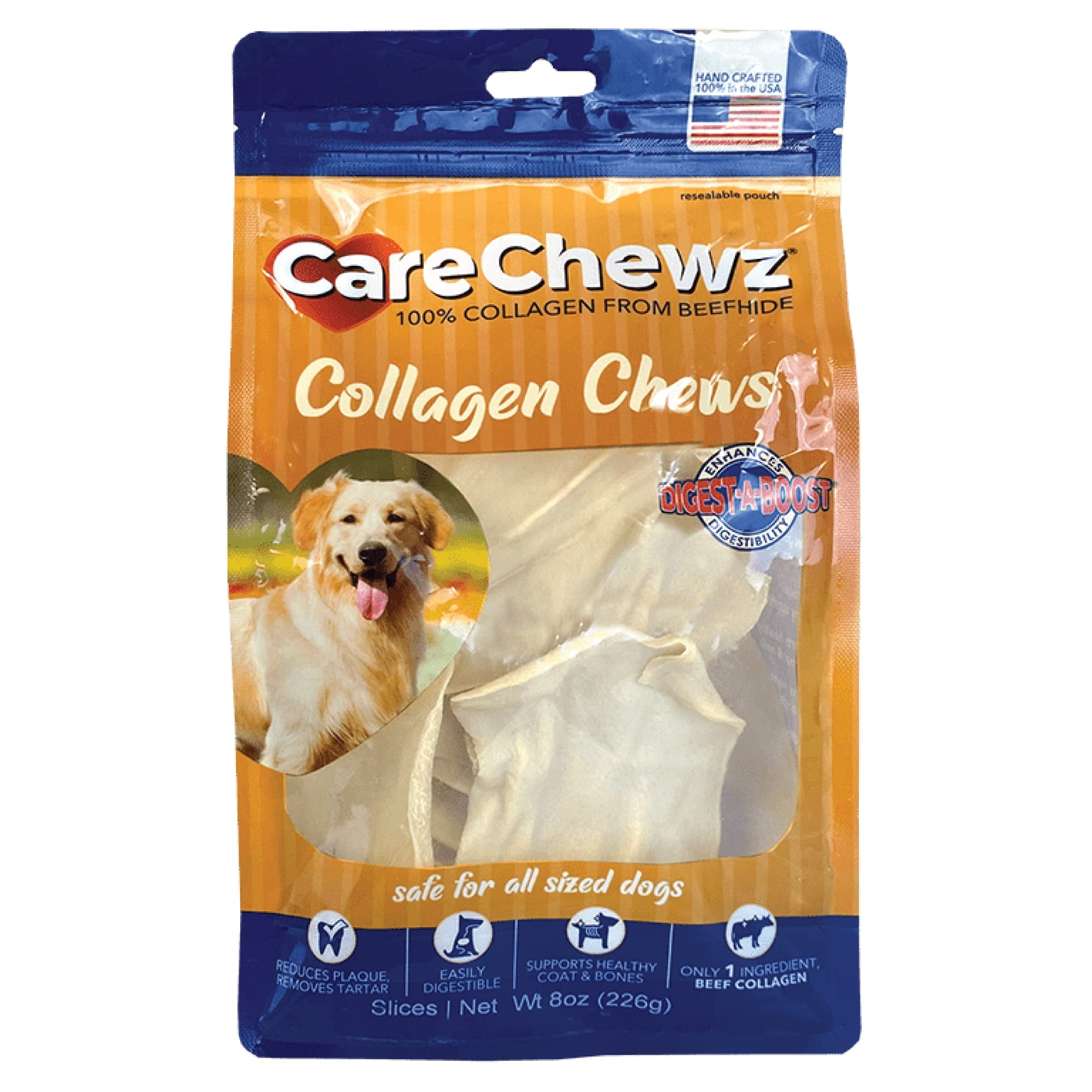 Pet Factory CareChewz Collagen Slices HYZ01 Dog Chew Treats - Natural ...