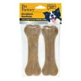 thumbnail image 1 of Pet Factory Pressed Porkhide Durabone Dog Chewable Bone Last Longer 6" 2Pack, 1 of 1