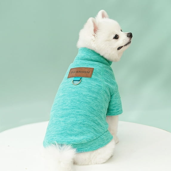 Pet Fashion Hoodie, Designer Look Pullover for Style-Conscious Pet Owners, Makes a Statement at Pet-Friendly Cafes and Social Events. Green L