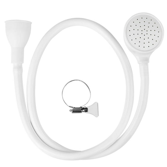 Portable Pet Faucet Sprayer Sink Spray Hose Multipurpose Shampoo Sprayer Shower Head for Baby Pet Bath,White
