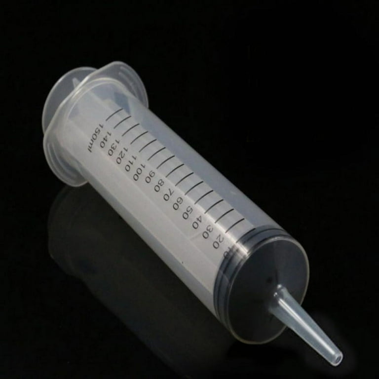 Pet Feeder Plastic Liquid Clear Tube Injection Syringe Pet Reusable Medicine Syringes For Cat Dog Bird Rat Rabbit Pet Supplies 100ml 150ml