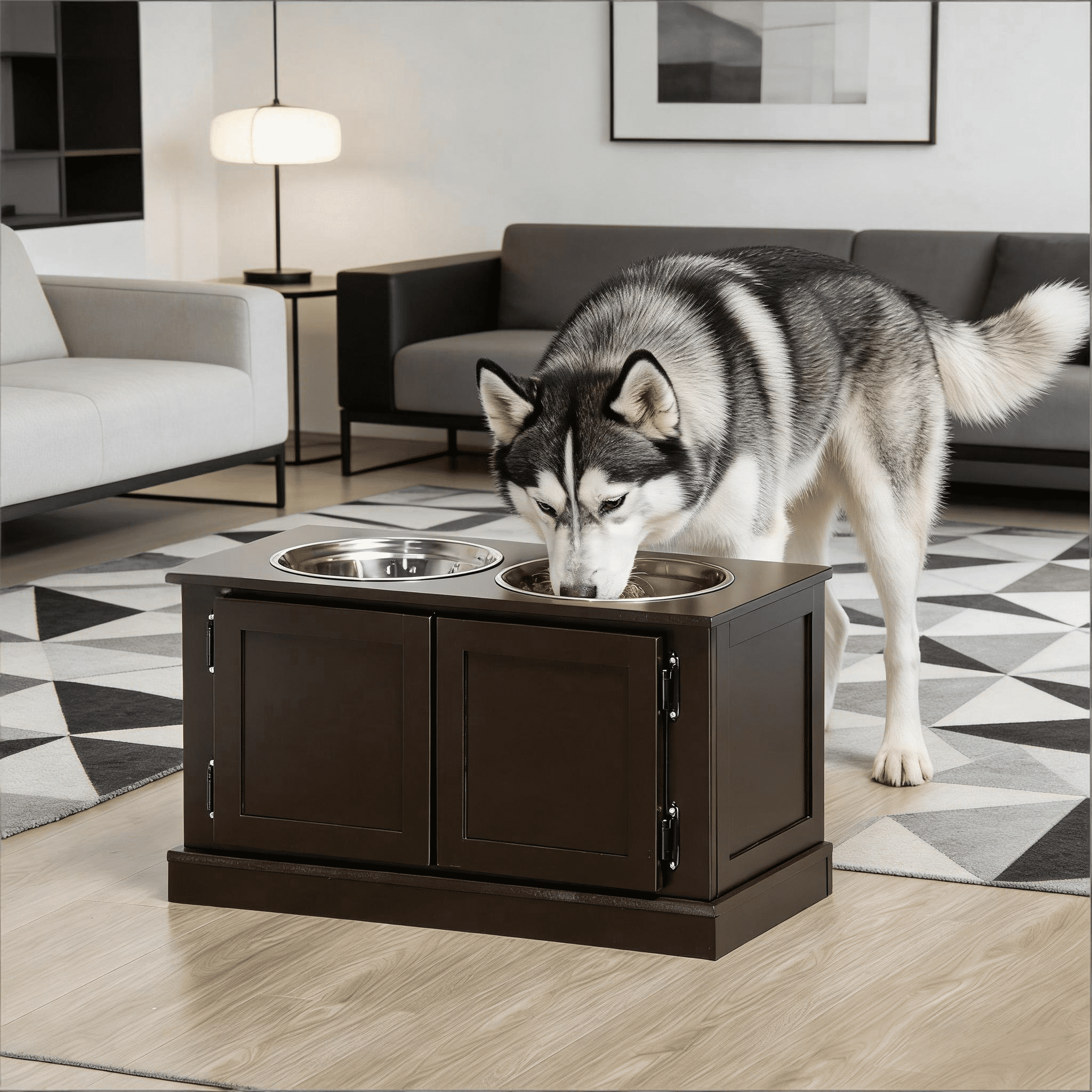 Pet Feeder Stand, Elevated Dog Bowls