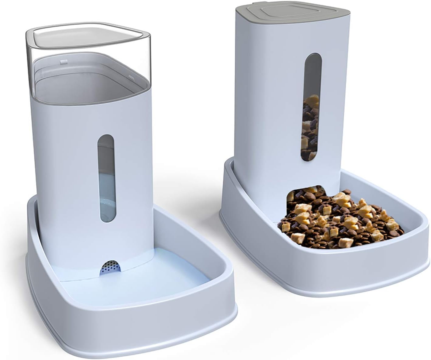 Curated visual reference: Gallery Detail: Pet Feeder And Waterer Set Automatic Self Dispensing Design For