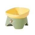 thumbnail image 1 of Pet Feeding Bowl 15 Degree Inclined Elevated Dog Bowl - Non-Spill Slow Feeder Anti-Splash Water Bowl - Tilted Design for Spine Protection - Large Base Non-Slip Cat Dish - 1 Pack for Home Kitchen, 1 of 2