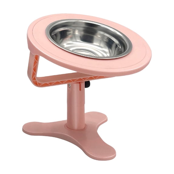 Pet Feeding Bowl Adjustable Height Angled Design Non Slip Base for Cats and Small Dogs
