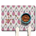 thumbnail image 1 of Pet Feeding Mat 16x24 Inch with Cute Pitaya Dragon Fruit Print, Durable Waterproof Dog Food Mat, Absorbent, Non-Slip, Quick Dry, Easy Clean Tropical Exotic Fruit Design, 1 of 7