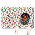 thumbnail image 1 of Pet Feeding Mat 16x24 Inch with Fresh Red Berry Print, Durable Waterproof Dog Food Mat, Absorbent, Non-Slip, Quick Dry, Washable, Easy Clean for Pet Feeding Area, 1 of 7