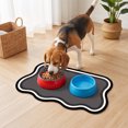 thumbnail image 1 of Pet Feeding Mat 23.6"x15.7", Quick Dry & Absorbent Pet Mat for Water Bowl, Anti Scratch Cat Mats for Feeding Stations, Large Cat Dog Food Bowl Mat for Indoor & Outdoor Use (Black), 1 of 7