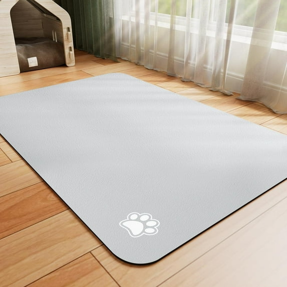 Pet Feeding Mat - Absorbent Dog Mat for Food and Water, No Stains Cat Bowl Mat, Easy to Clean Pet Placemats, Quick Dry Dog Water Dispenser Mat for Messy Drinkers