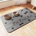 thumbnail image 1 of Pet Feeding Mat-Absorbent Pet Placemat for Food and Water Bowl, with Waterproof Rubber Backing, Quick Dry Water Dispenser Mat for Dog and Cat (17"x27", Dark Gray), 1 of 6