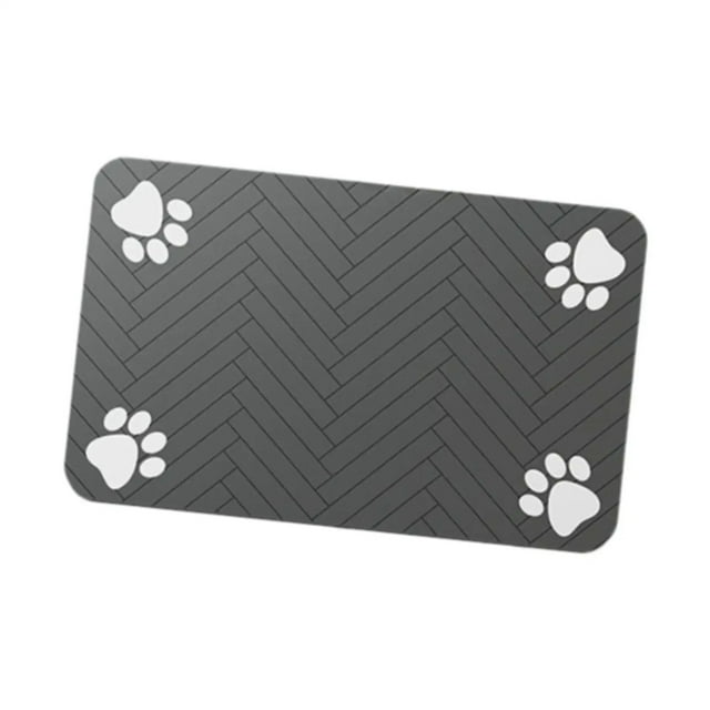 Pet Feeding Mat-Absorbent Pet Placemat for Food and Water Bowl, with Waterproof Rubber Backing, Quick Dry Water Mat for Dog Cat