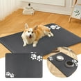 thumbnail image 1 of Pet Feeding Mat Absorbent Quick Dry Dog Cat Mat for Food Water Bowl Dispenser Placemat for Messy Drinkers, 1 of 9
