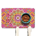 thumbnail image 1 of Pet Feeding Mat Featuring Cultural Exotic Meditation Mandala Pattern, Absorbent Waterproof Non-Slip Dog Food Mat Easy Clean, 1 of 7