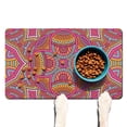 thumbnail image 1 of Pet Feeding Mat Featuring Cultural Exotic Meditation Mandala Pattern, Absorbent Waterproof Non-Slip Dog Food Mat Easy Clean, 1 of 2