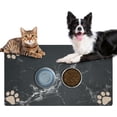 thumbnail image 1 of Pet Feeding Mat for Floor Waterproof - Absorbent & Quick Dry Dog & Cat Mat for Food and Water Bowls, Washable Non Slip Rubber Dog Food Mat for Small Large Dog Messy Drinkers, Pet Supplies (17“x30), 1 of 6