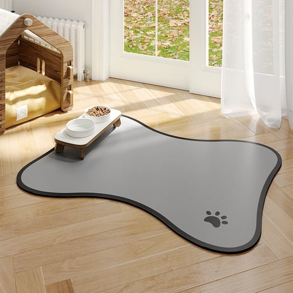 Pet Feeding Mat Non slip Water Proof Dog Dining Mat,Absorbent Diatomaceous Mat Easy To Clean Foldable Floor Mat For Dog Cage Pet Supplies