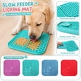 thumbnail image 1 of Pet Feeding Mat, Silicone Pet Mat, Dog Slow Feeder, Dog Puzzle Toys, Slow Feeder Mat for Dogs, 4.5X4.5 Inch Non-Slip Cup Lick Pad, Pet Mat, Turquoise, 1 of 8