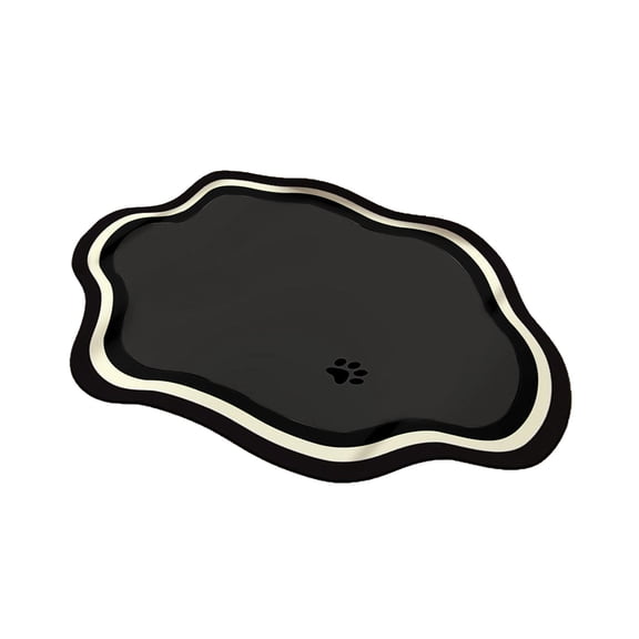 Pet Feeding Mat with Super Absorbent, Non-Slip Design, Waterproof Bottom, Easy to Clean & Store, Ideal for Indoor Use with Cats and Dogs Feeding Stations