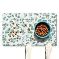 thumbnail image 1 of Pet Feeding Mat with Artistic Floral and Wildflower Design, Durable Waterproof Absorbent Dog Food Mat Non-Slip, 1 of 7