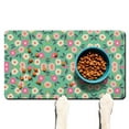 thumbnail image 1 of Pet Feeding Mat with Cute Daisy Artwork, Absorbent Waterproof Dog Food Mat Non-Slip Quick Dry Boho Floral Design for Spring Summer Autumn Use, 1 of 2
