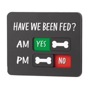 Pet Feeding Reminder Magnetic Sign, Hanging Fridge Tag For Cat & Dog - Magnetic Fridge Mounting, Easy To Attach, Clear Pet Meal Schedule Reminder - For Cat Owners, Dog Owners, Pet